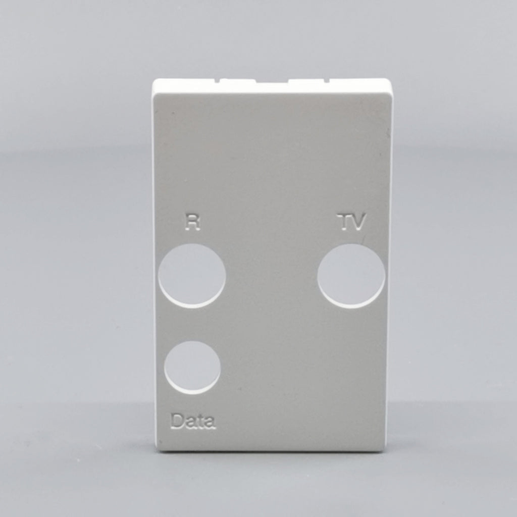 Afdækning TV / R / SAT T2 hvid