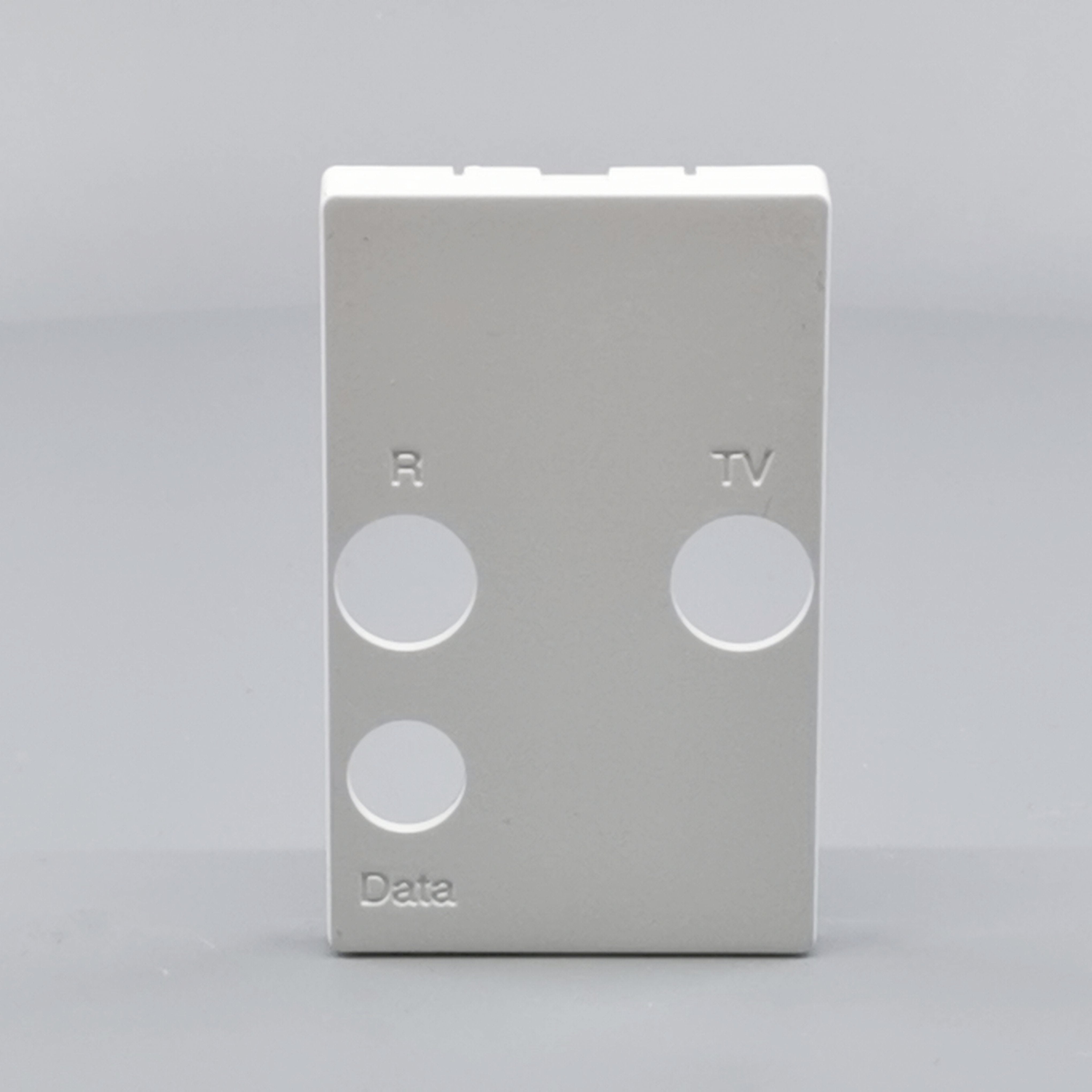 Afdækning TV / R / SAT T2 hvid