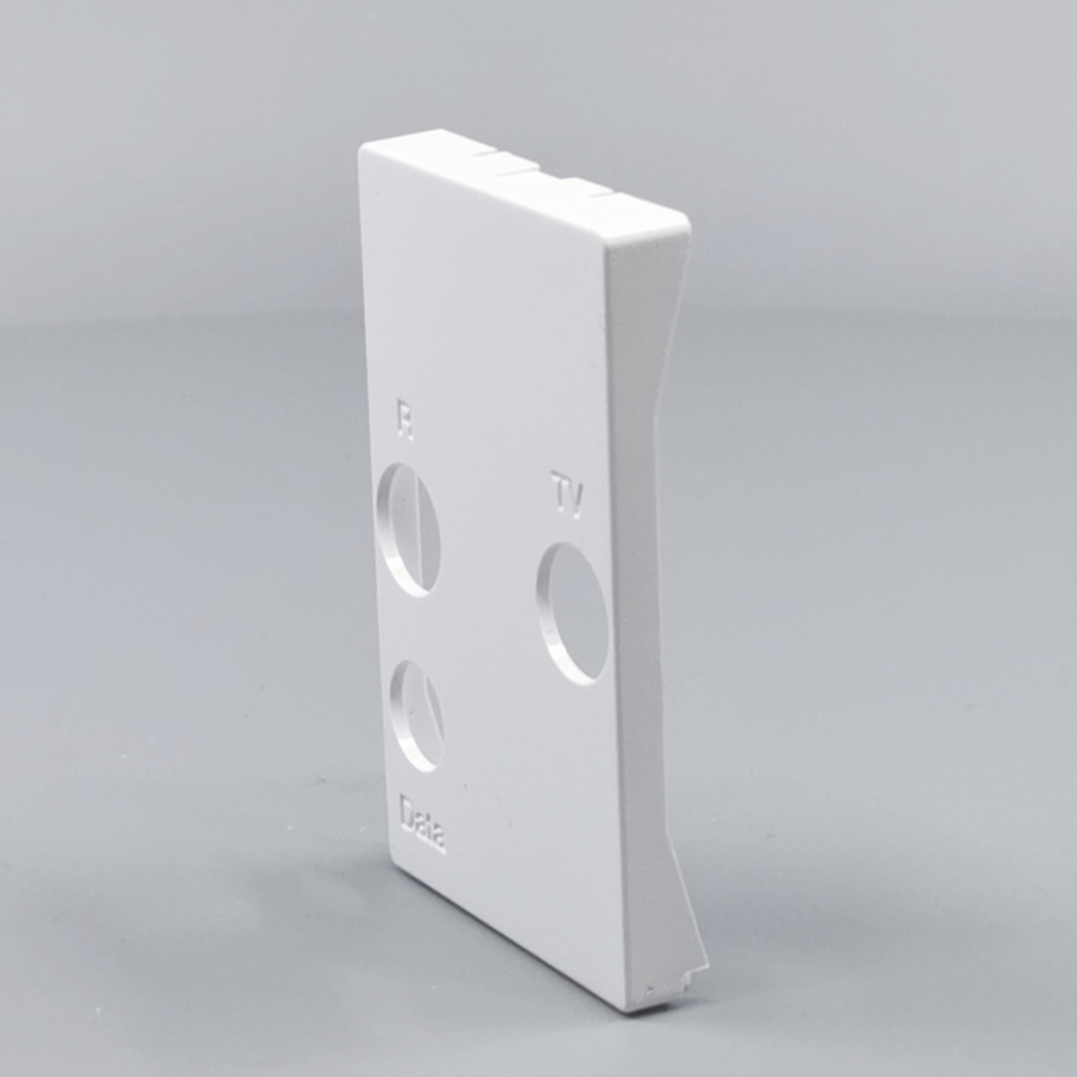 Afdækning TV / R / SAT T2 hvid