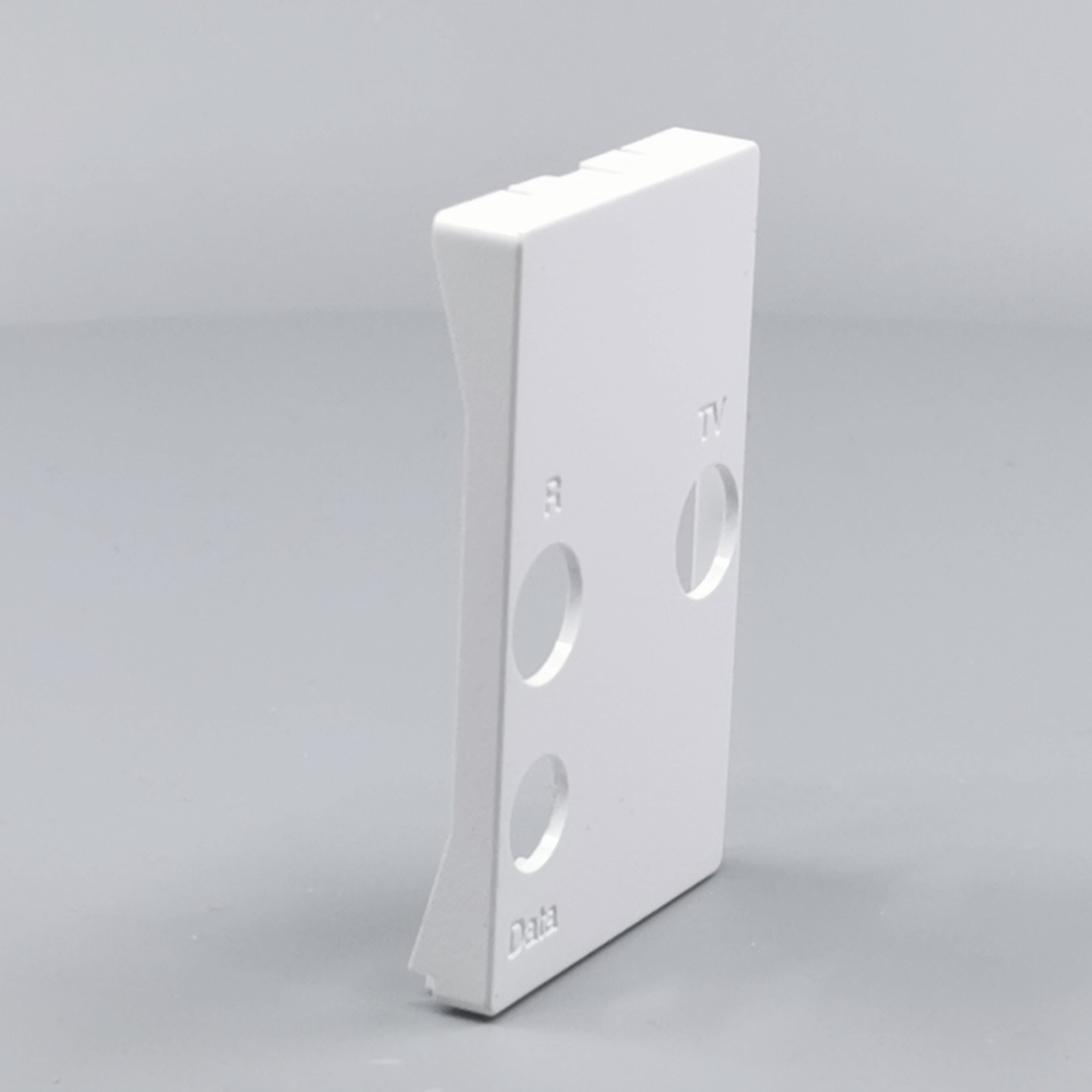 Afdækning TV / R / SAT T2 hvid