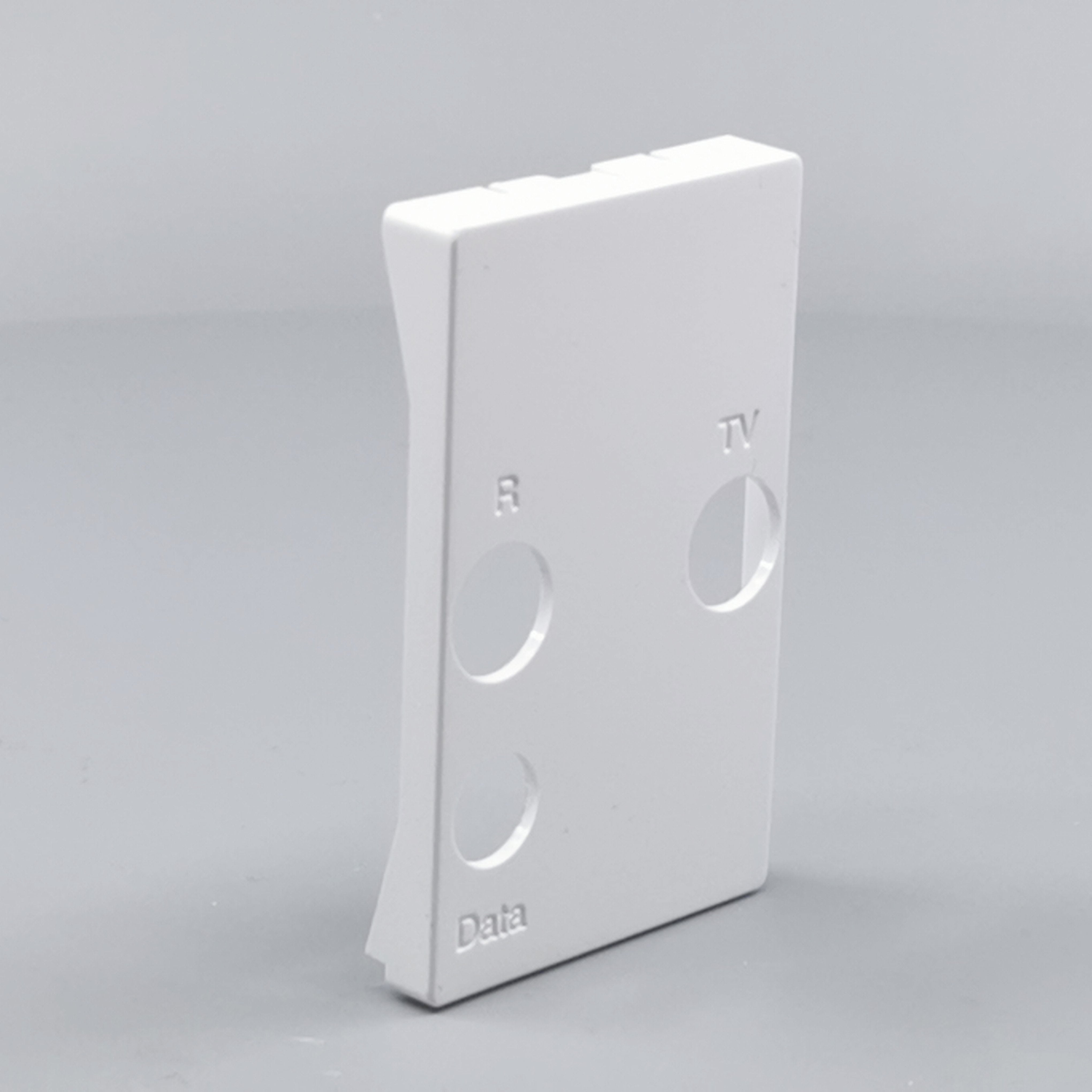 Afdækning TV / R / SAT T2 hvid