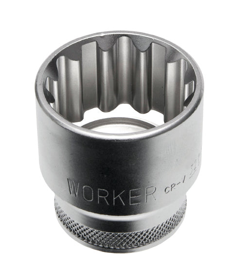WORKER topnøglesæt, 1/4" + 1/2"