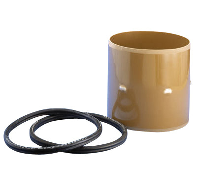 Wavin 315 mm indvendig dobbeltmuffe, med gummiringe