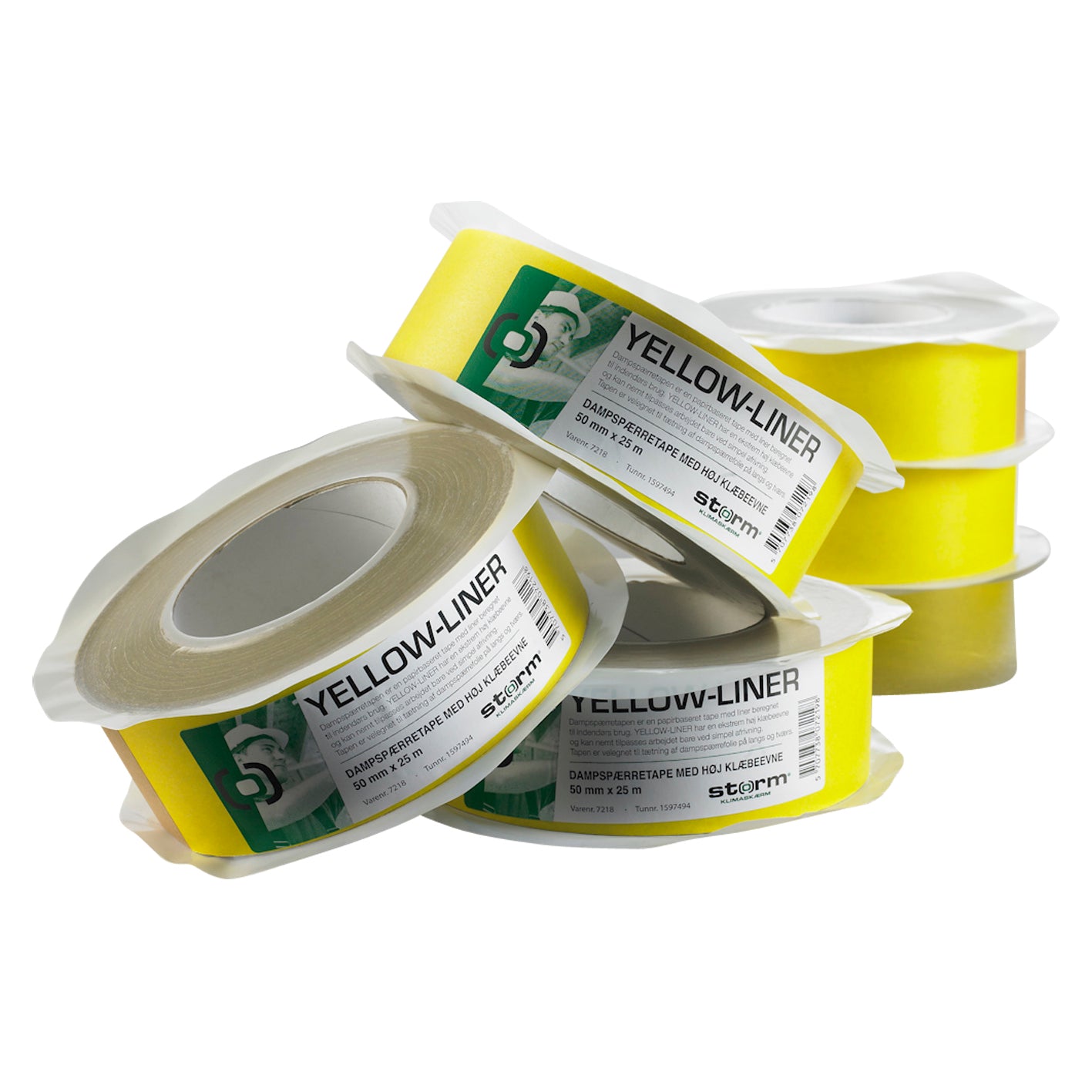 DAMPSPÆRRETAPE YELLOW LINER 50MMX25M