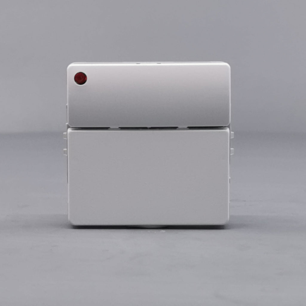 Fuga Svagstrømstryk 2 slutte og 1 lysdiode hvid