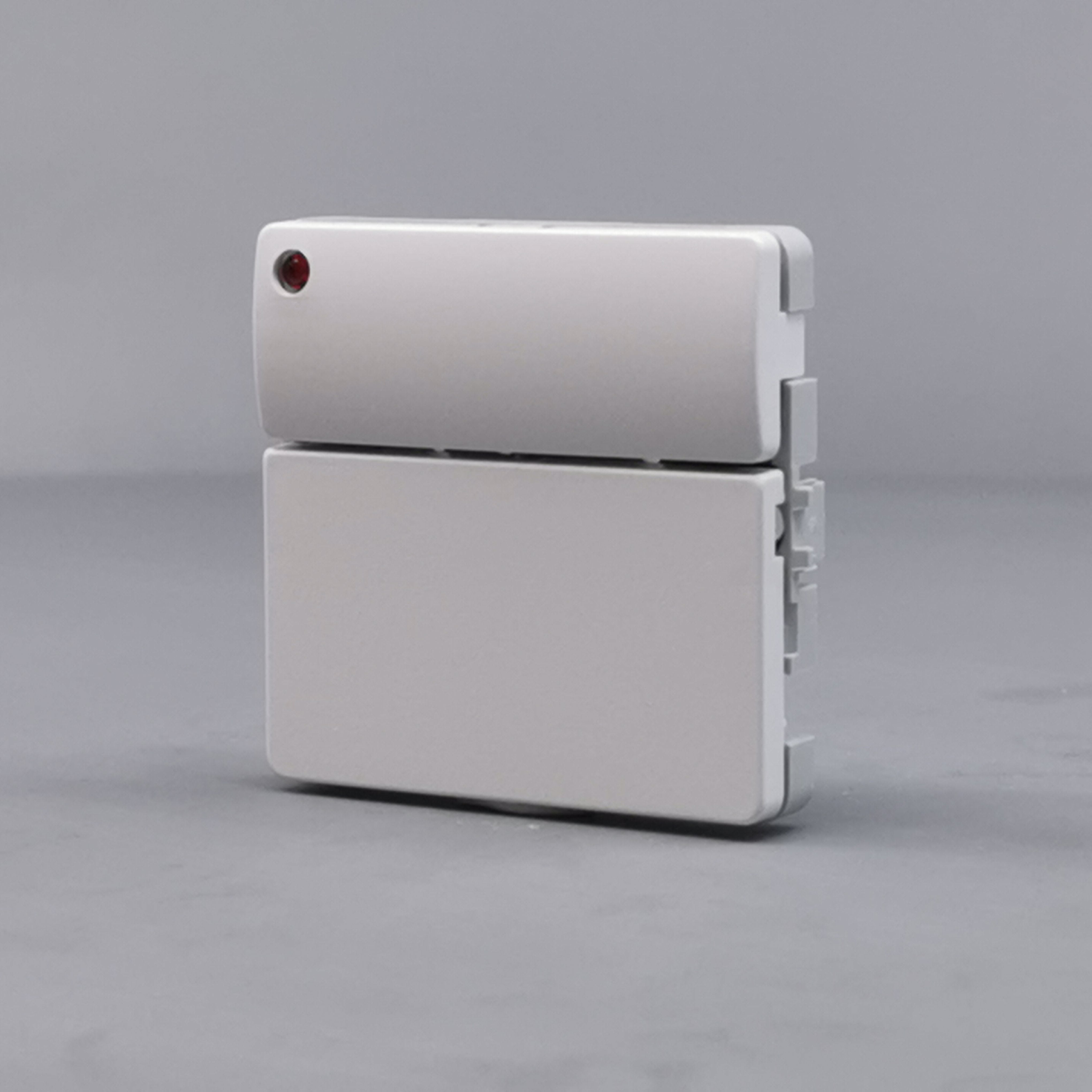 Fuga Svagstrømstryk 2 slutte og 1 lysdiode hvid