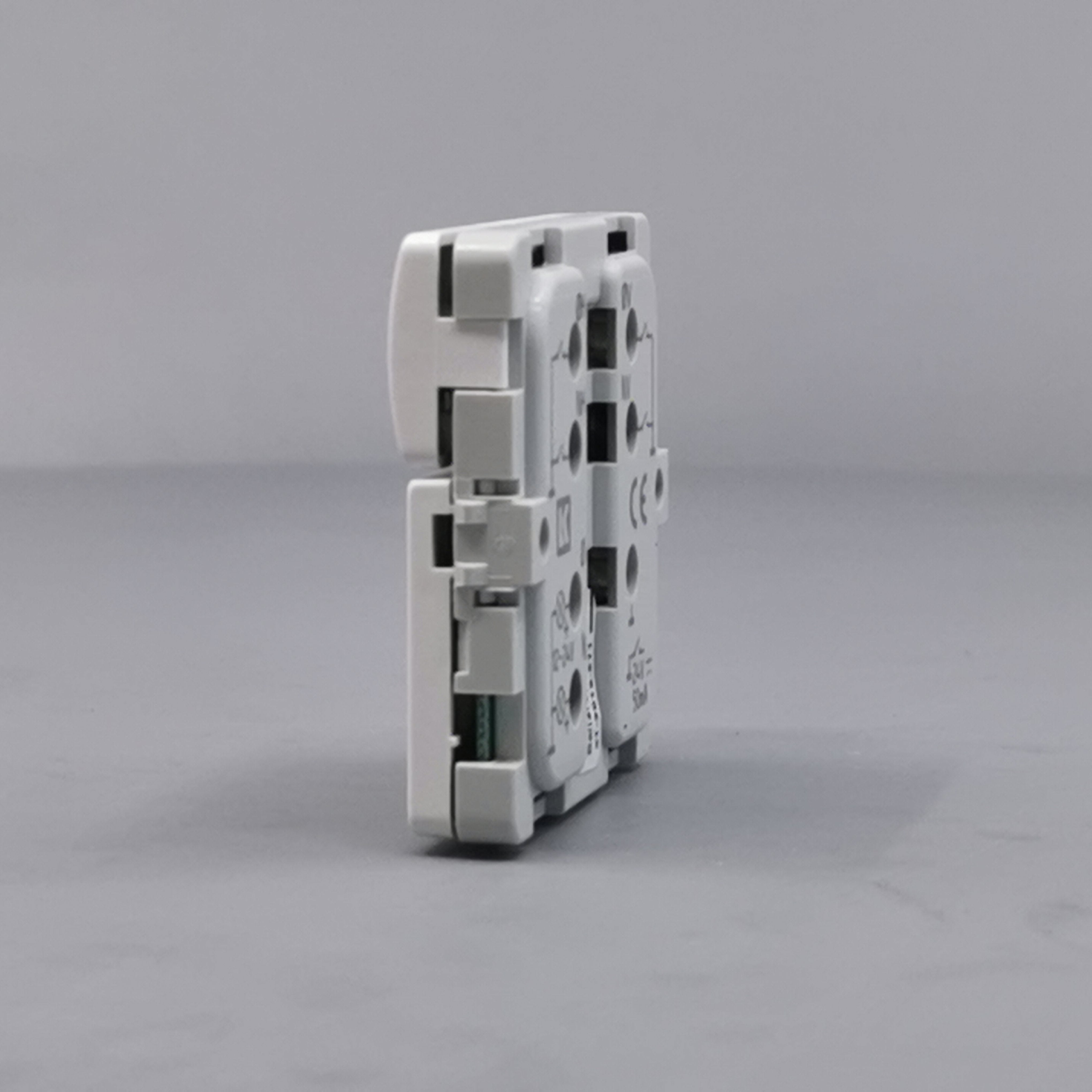 Fuga Svagstrømstryk 2 slutte og 1 lysdiode hvid