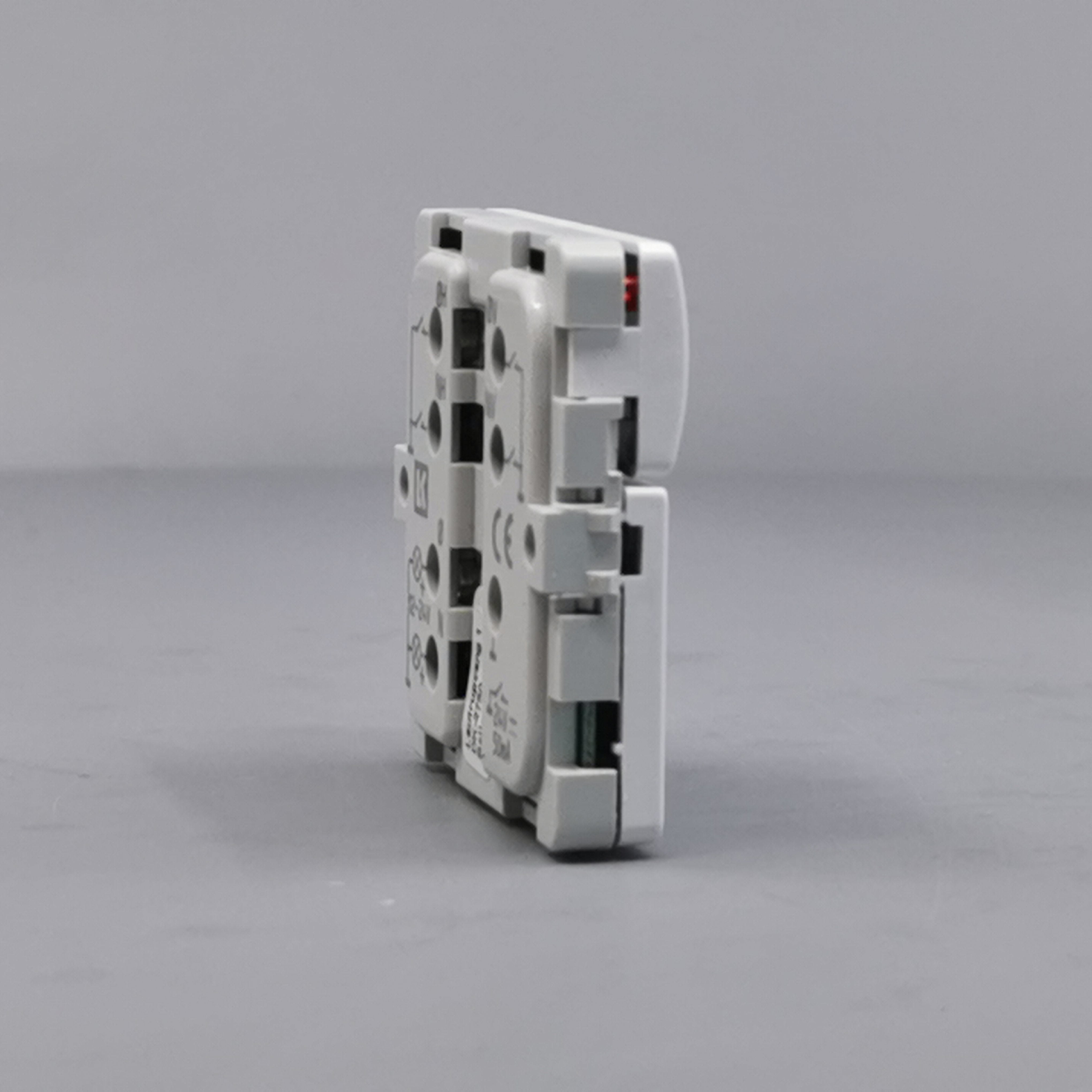 Fuga Svagstrømstryk 2 slutte og 1 lysdiode hvid