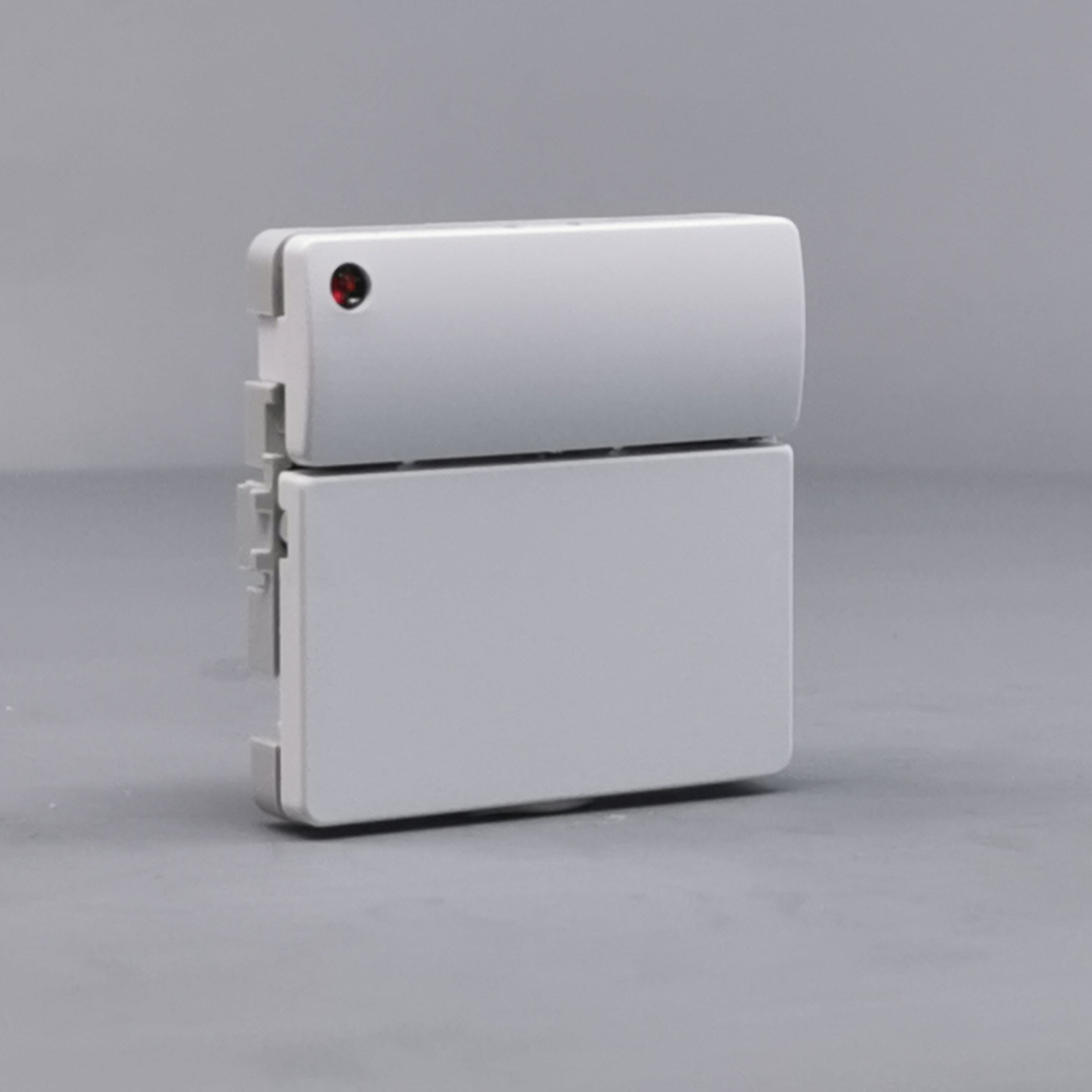 Fuga Svagstrømstryk 2 slutte og 1 lysdiode hvid