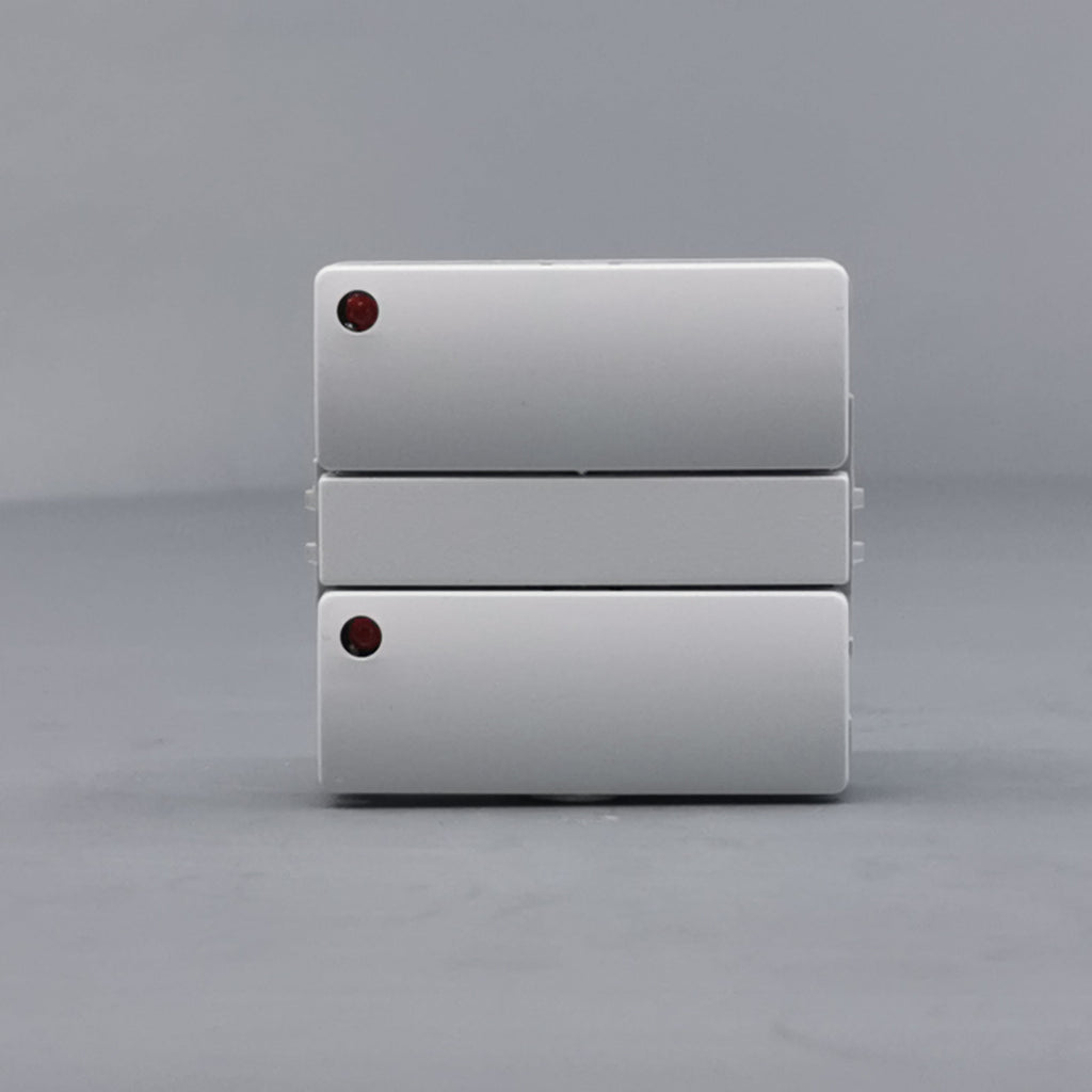 Fuga Svagstrømstryk 4 slutte og 2 lysdiode hvid