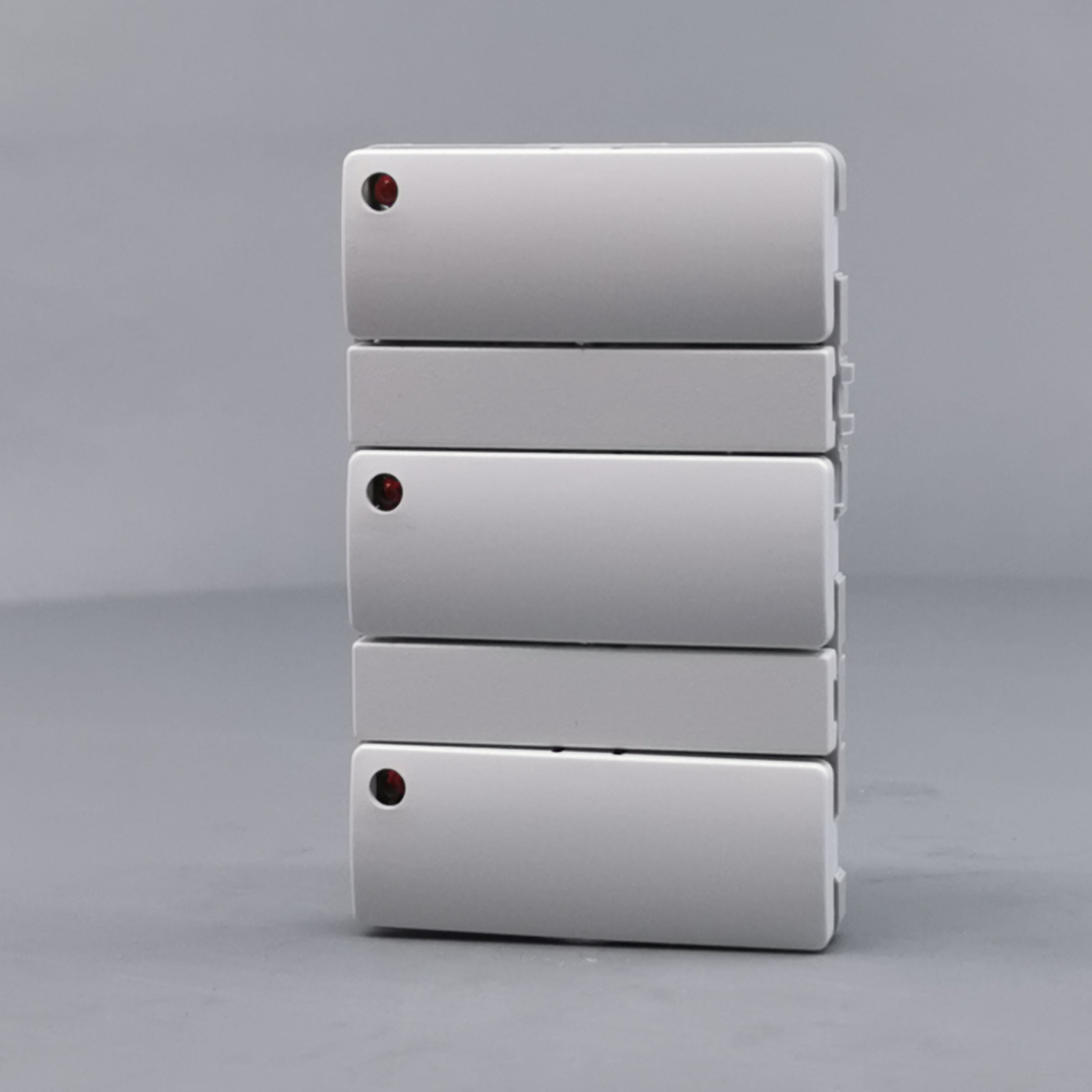 Fuga Svagstrømstryk 6 slutte og 3 lysdiode hvid