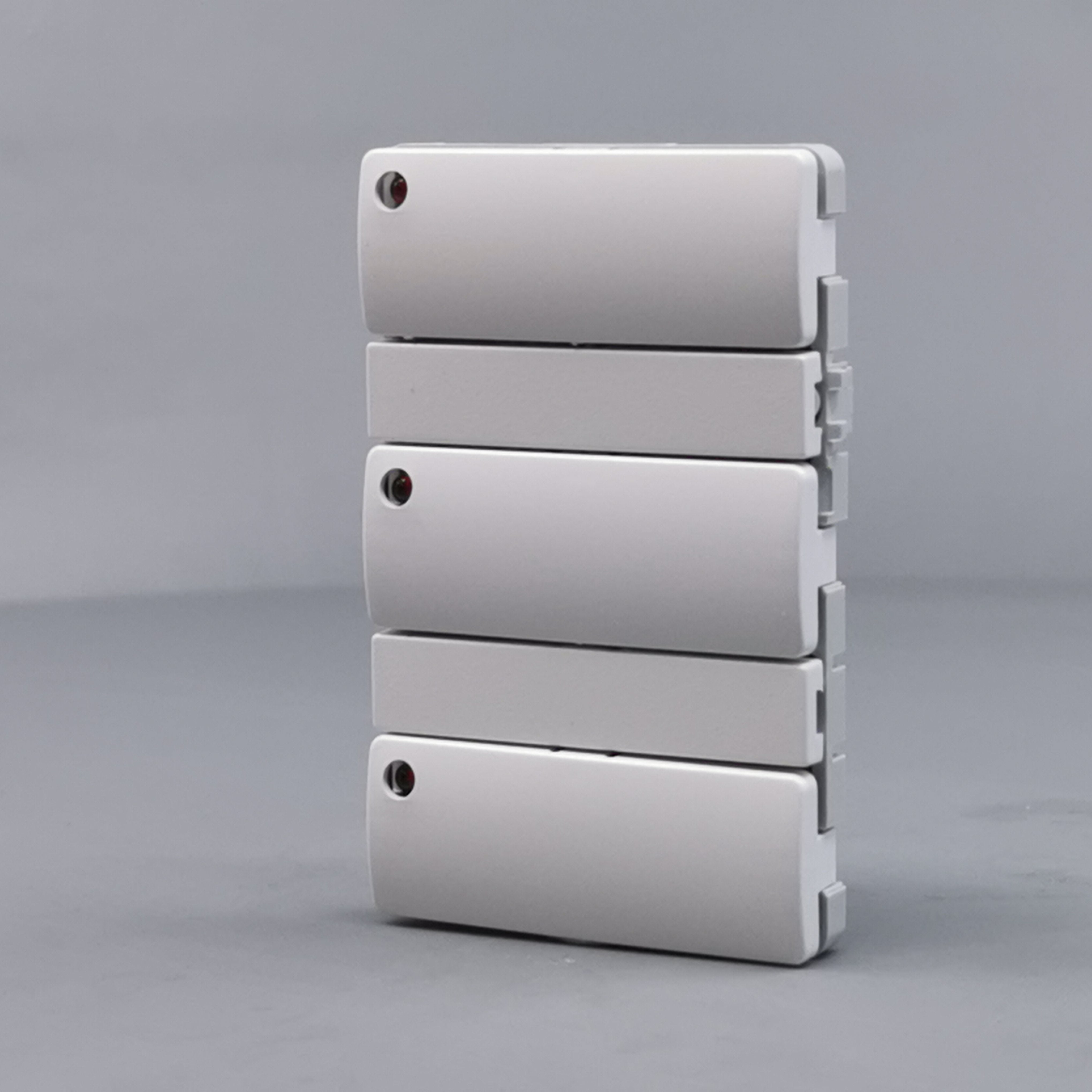 Fuga Svagstrømstryk 6 slutte og 3 lysdiode hvid