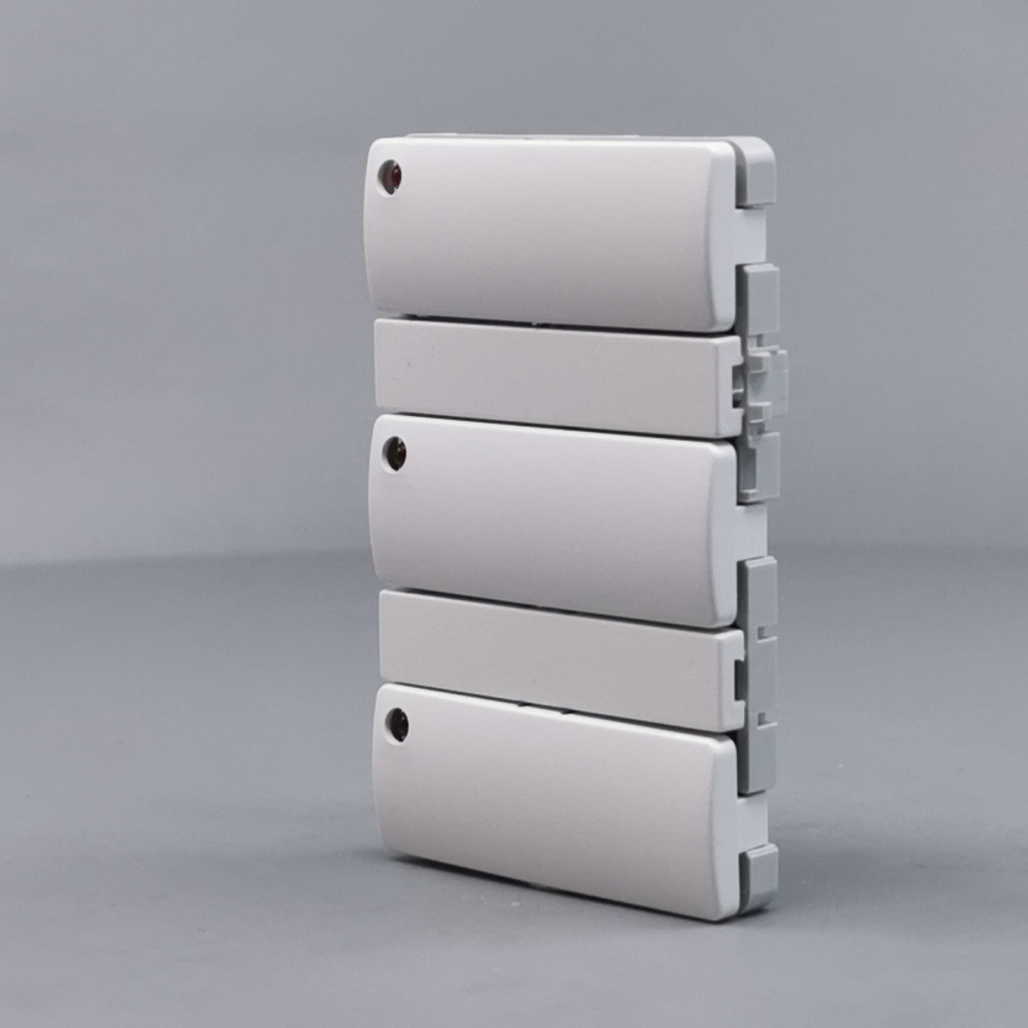 Fuga Svagstrømstryk 6 slutte og 3 lysdiode hvid