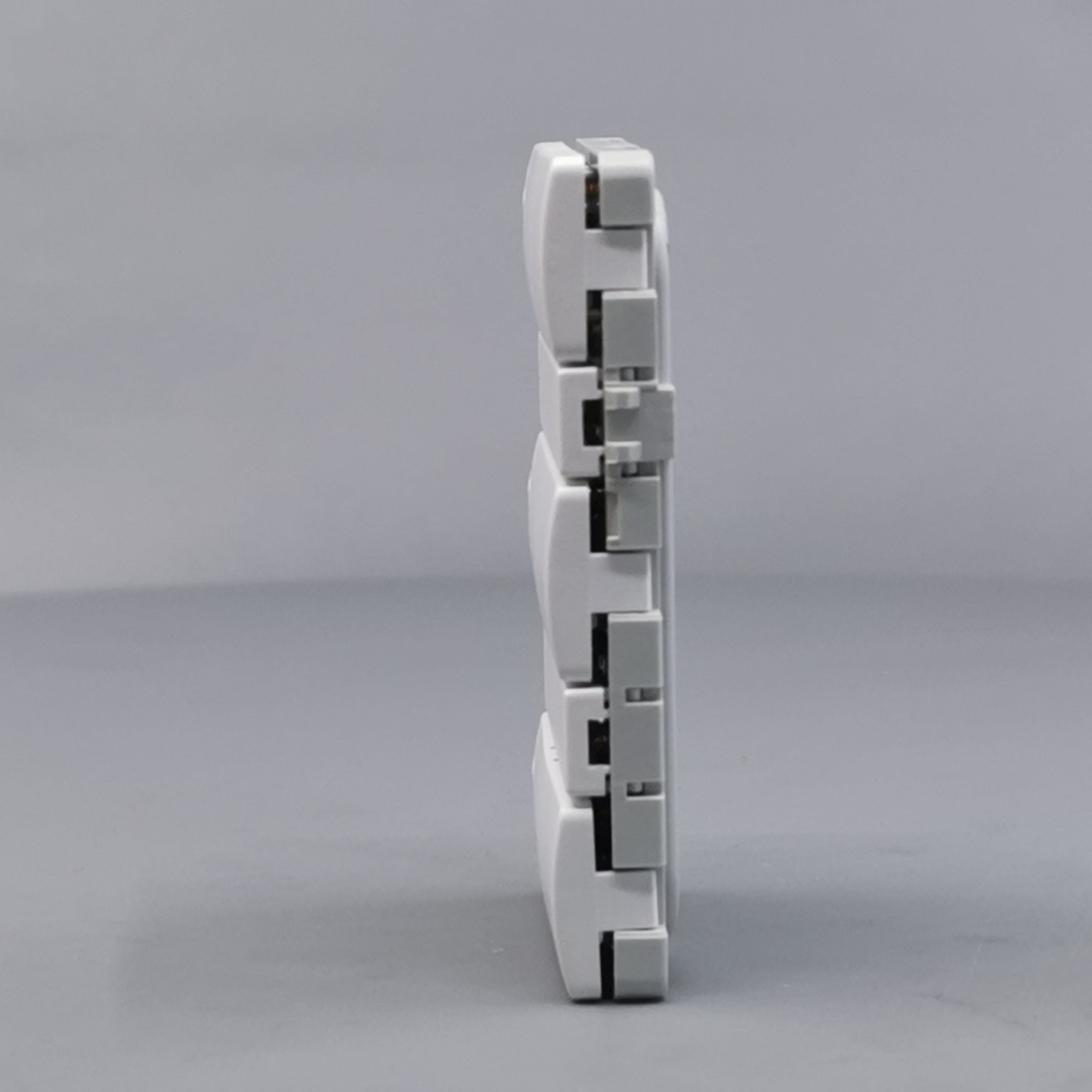 Fuga Svagstrømstryk 6 slutte og 3 lysdiode hvid