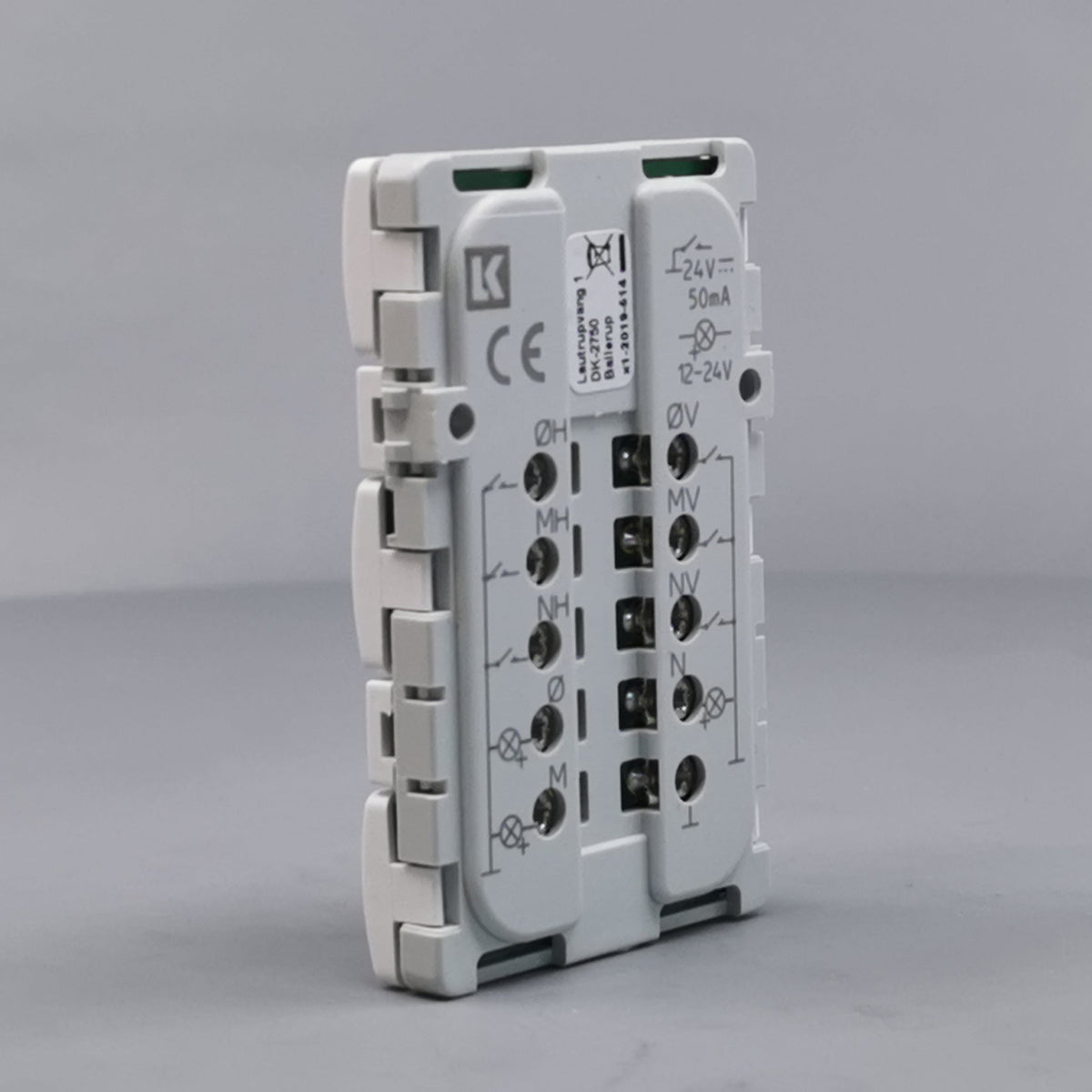 Fuga Svagstrømstryk 6 slutte og 3 lysdiode hvid (360° frame 10)