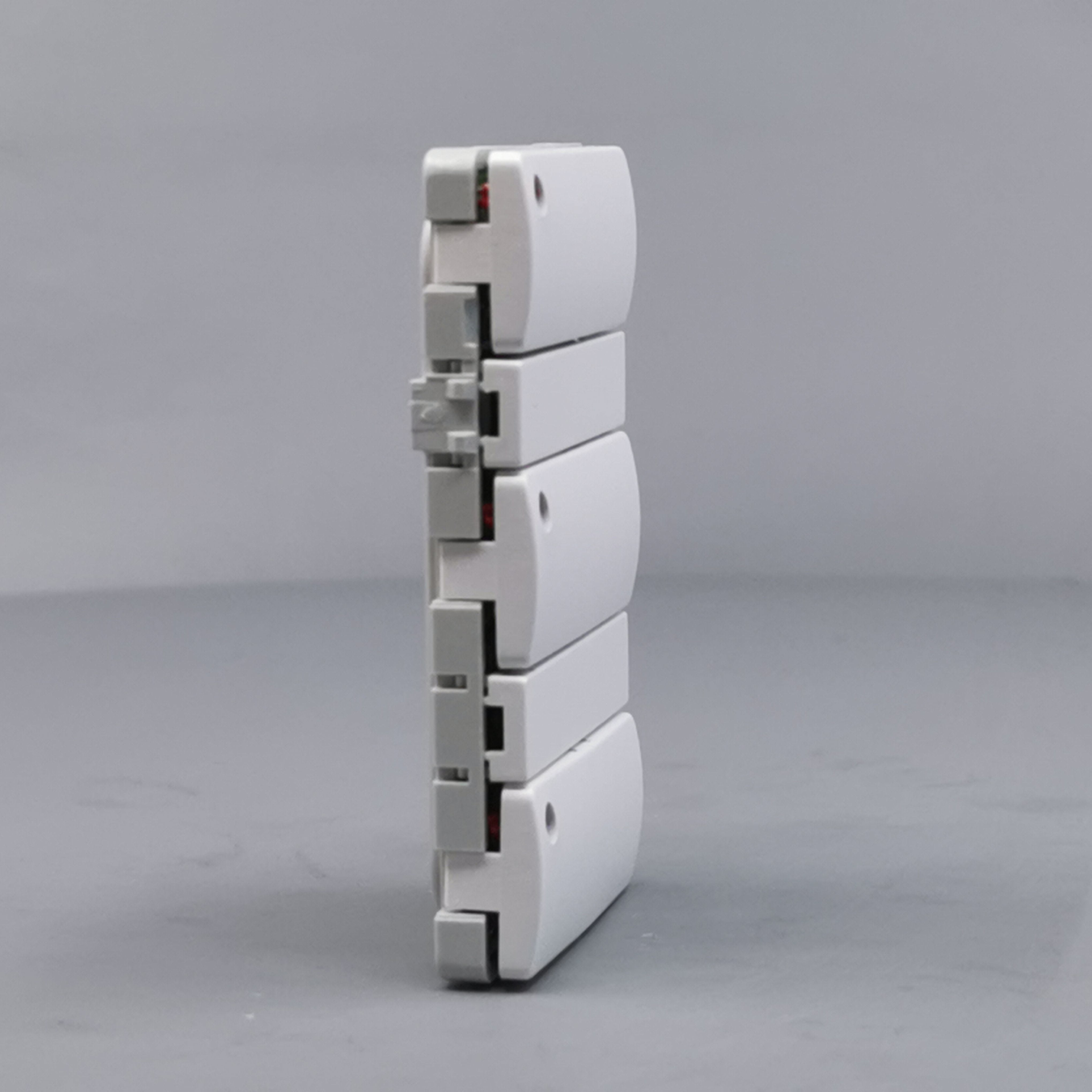 Fuga Svagstrømstryk 6 slutte og 3 lysdiode hvid