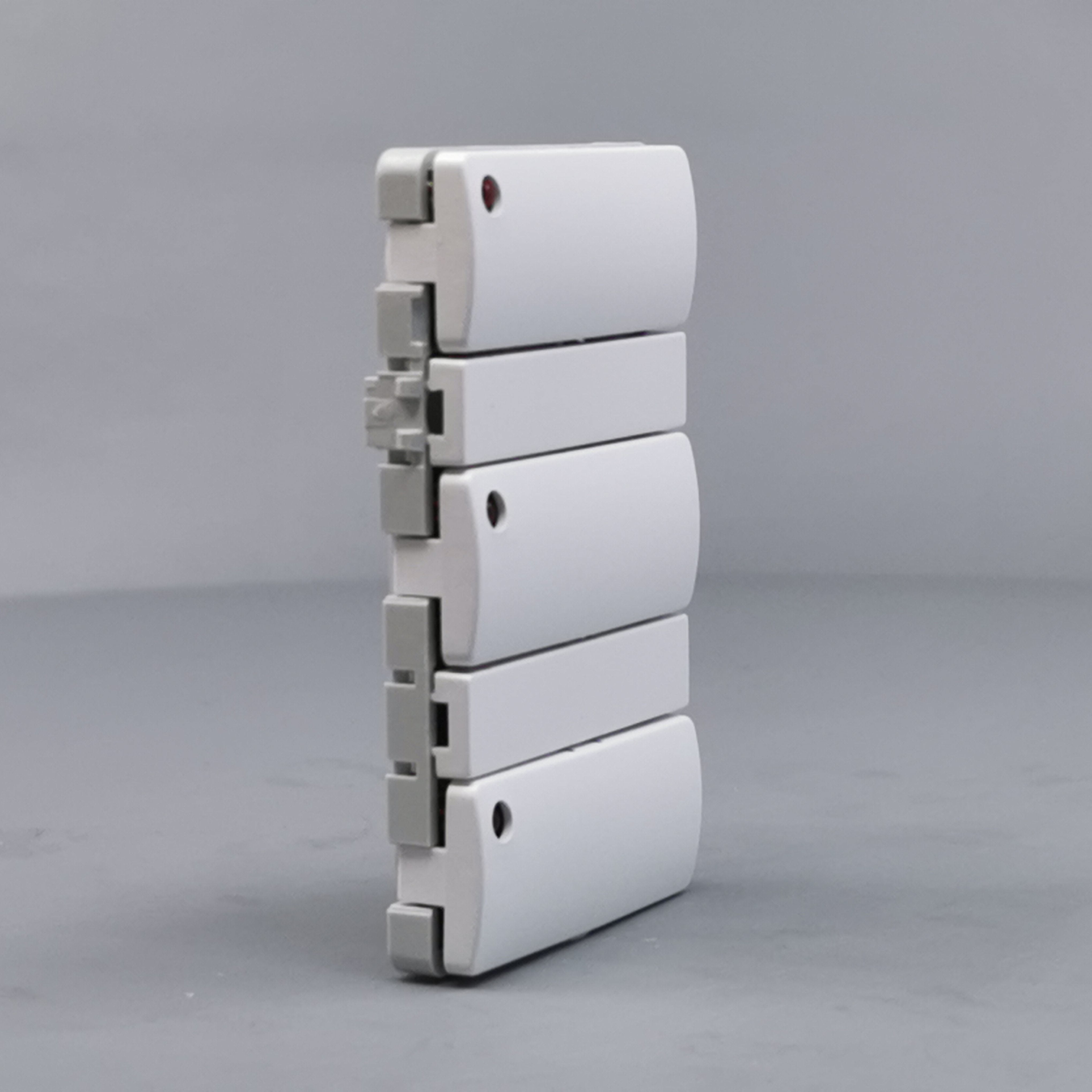 Fuga Svagstrømstryk 6 slutte og 3 lysdiode hvid