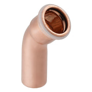 22 mm Bøjning CU 45° muffe/nippel Mapress