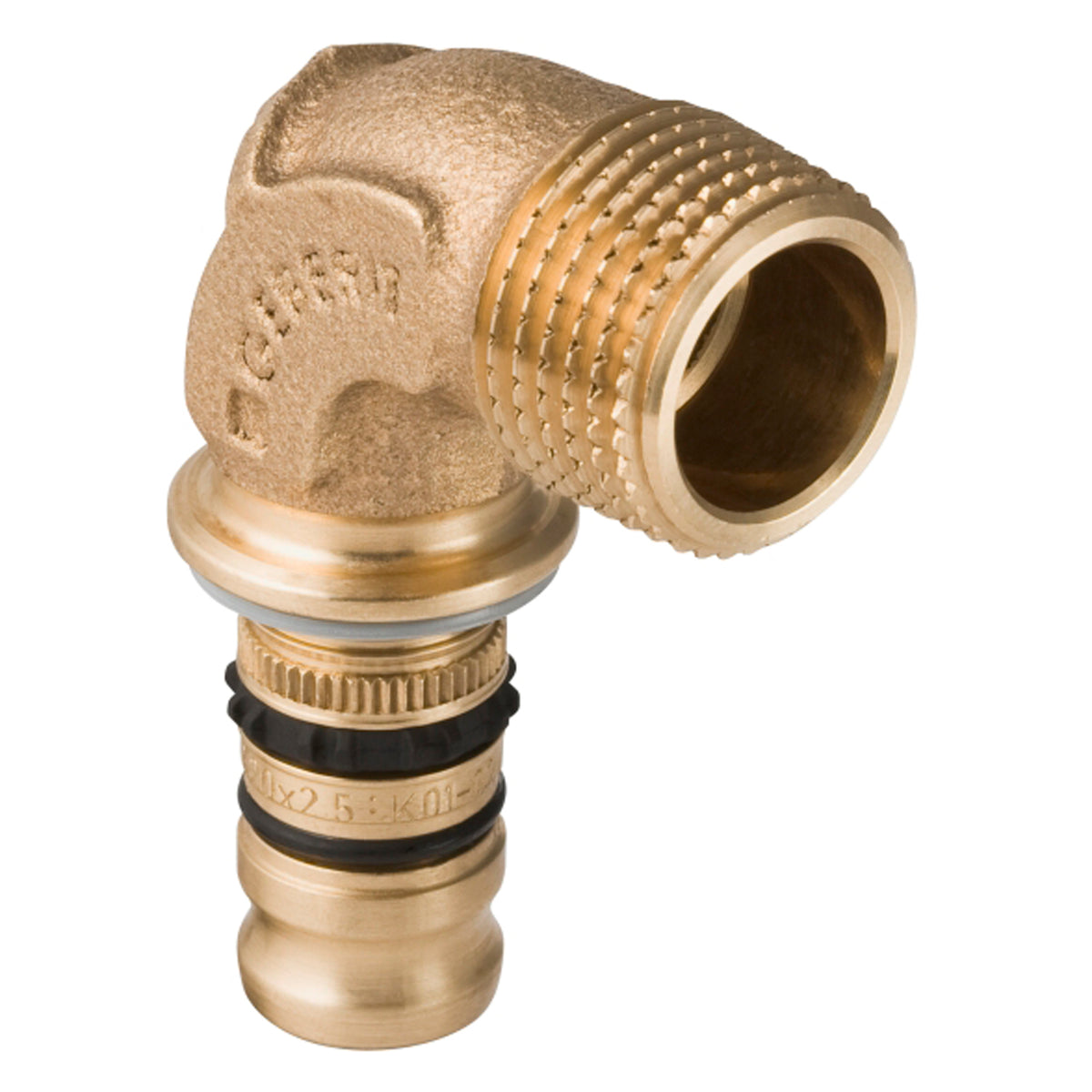26 mm x 1" Overgangsvinkel nippel Mepla