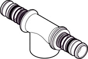 75 mm x 1" Pres T-stykke muffe Mepla