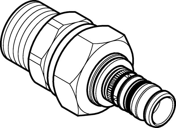 50 mm x 1.1/2" Union med nippel RG Mepla