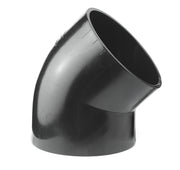 Geberit 110 mm 45° sort PEH-afløbsbøjning