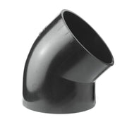 Geberit 110 mm 45° sort PEH-afløbsbøjning