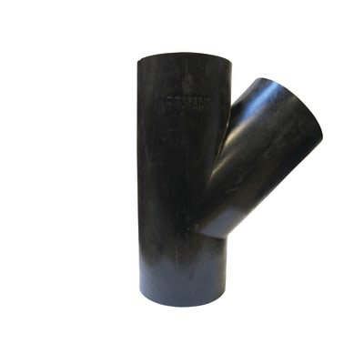 Geberit 110 mm 45° sort PEH-afløbsgrenrør