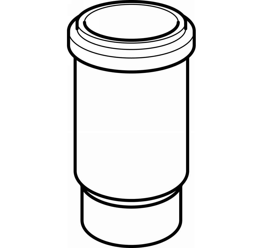 50 mm Langmuffe sort PEH Geberit