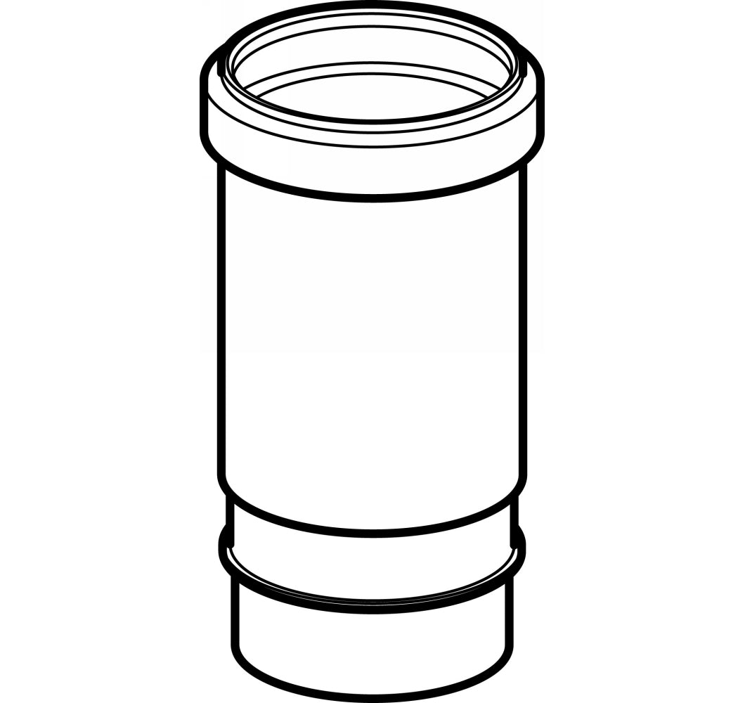 90 mm Langmuffe sort PEH Geberit
