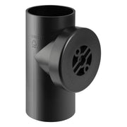 90 mm x 90° Renserør med dæksel sort PEH Geberit