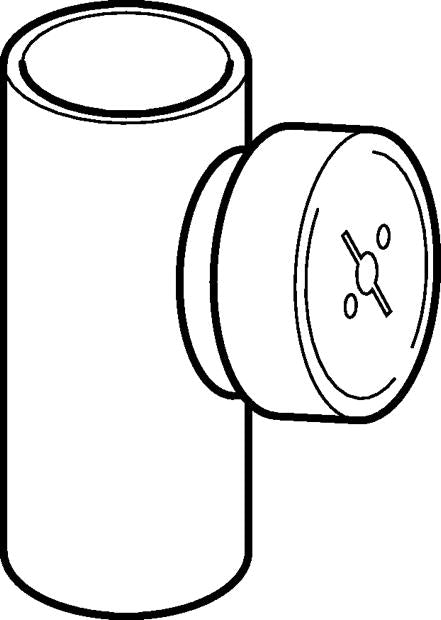 160 mm x 90° Renserør med dæksel sort PEH Geberit
