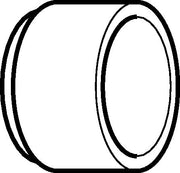 40 mm Tilslutningsmuffe sort PEH Geberit