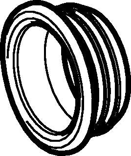 50 mm Gummimanchet sort PEH Geberit