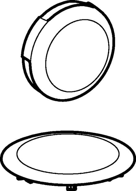 90 mm Rørbærer med 1/2" muffe sort PEH Geberit