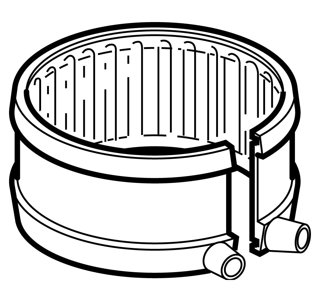 90 mm Fix-bånd sort PEH Geberit