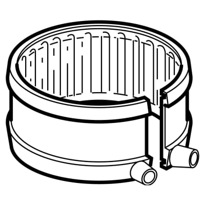 110 mm Fix-bånd sort PEH Geberit