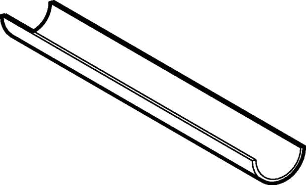 160 x 3000 mm Støtterende Geberit