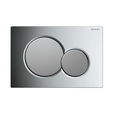 Geberit Sigma 01 betjeningsplade i blank/mat krom
