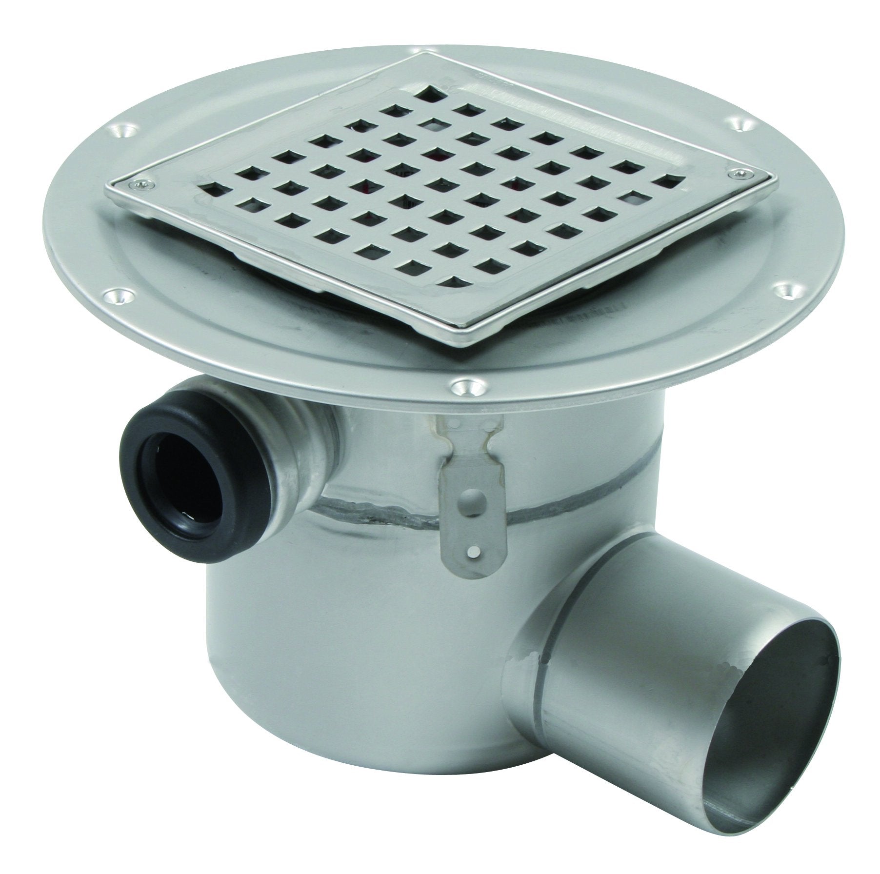 BLÜCHER 75 mm afløbsskål t/smøremembran, m/studs, vandret, flex