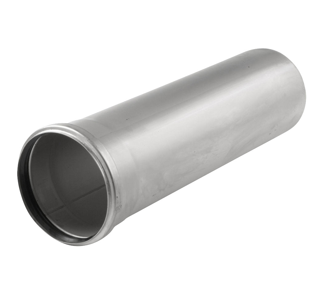 ACO 110 x 500 mm rustfrit afløbsrør med muffe, AISI 304