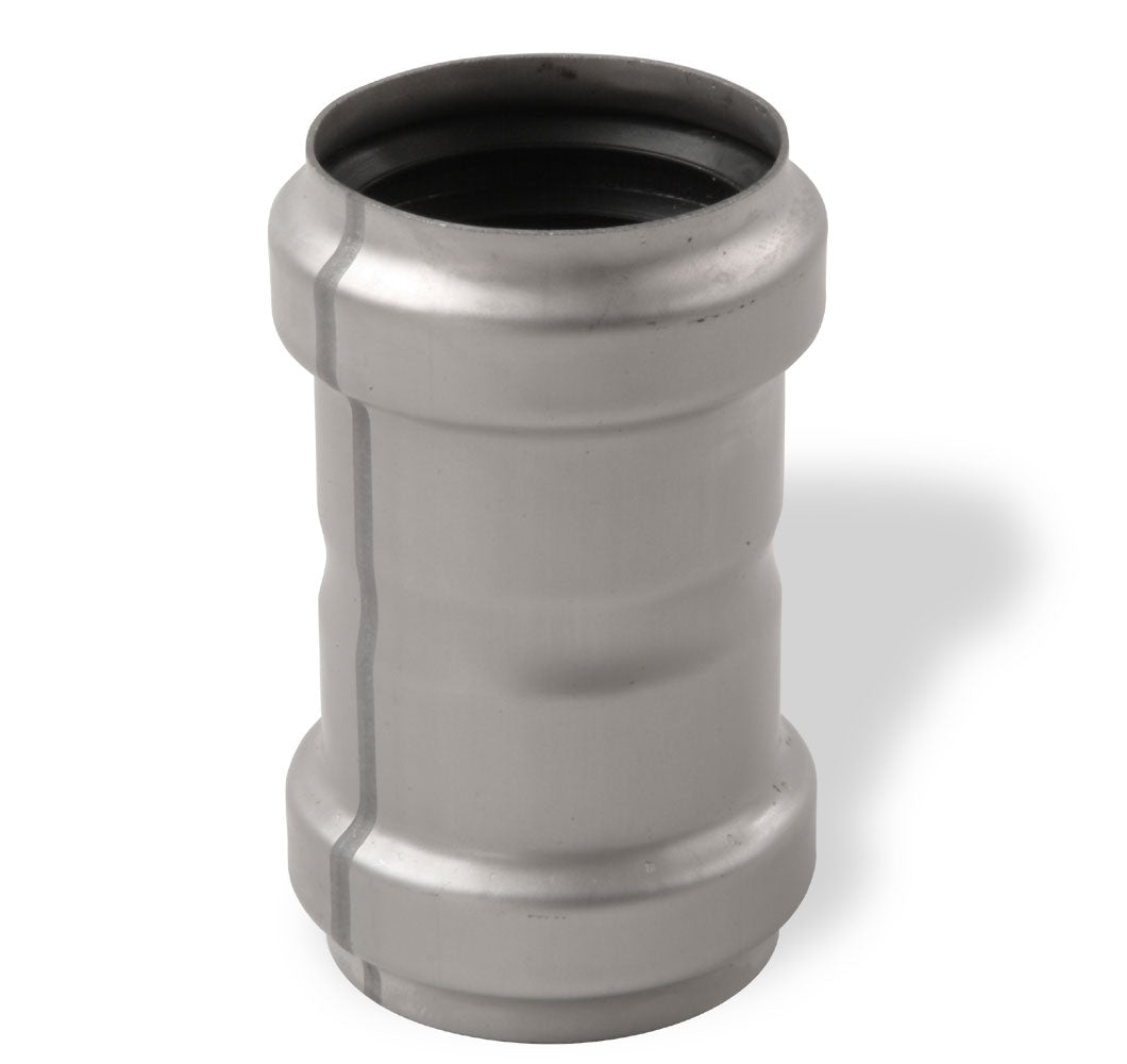 ACO 75 mm rustfri afløbsdobbeltmuffe, AISI 304