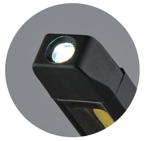 Foldelygte, genopladelig og roterbar, 1000 lumen