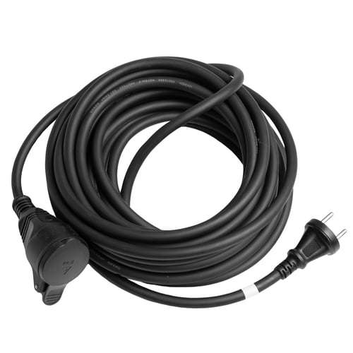 Kabelsæt DK med jord og LED indikator. 16A IP44. 10M 3G1,5 H07RN-F.