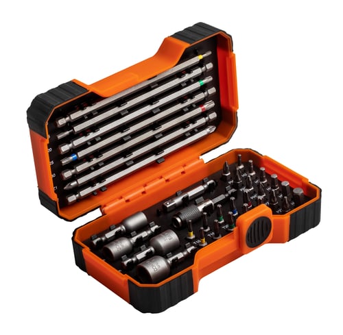 Bahco bits-/toppesæt med bits, magnettoppe og adaptere