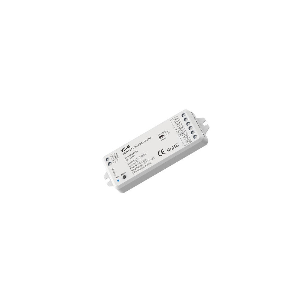 LEDlife rWave RGB+CCT controller med fjernbetjening - 12V/24V (360W)