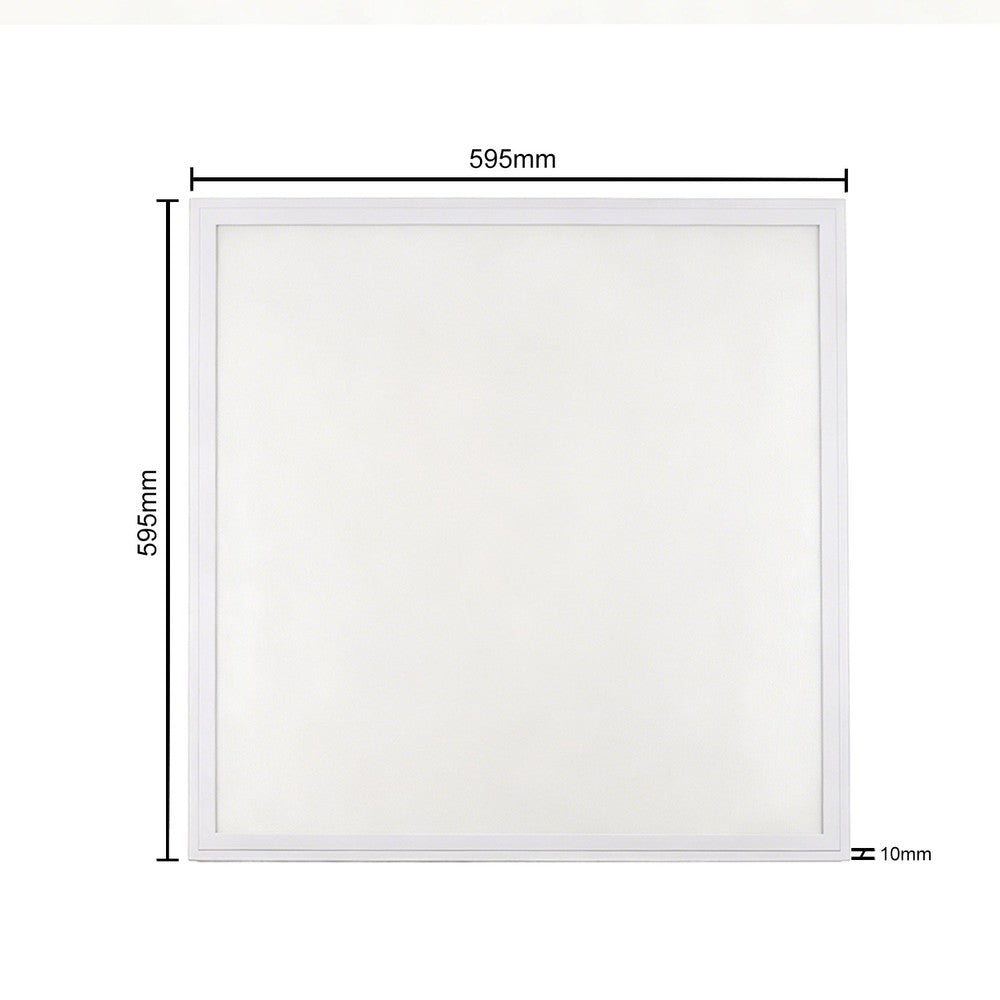 LED panel 60x60 RA90, DALI dæmpbar - 30W, UGR19, hvid kant, 5 års garanti
