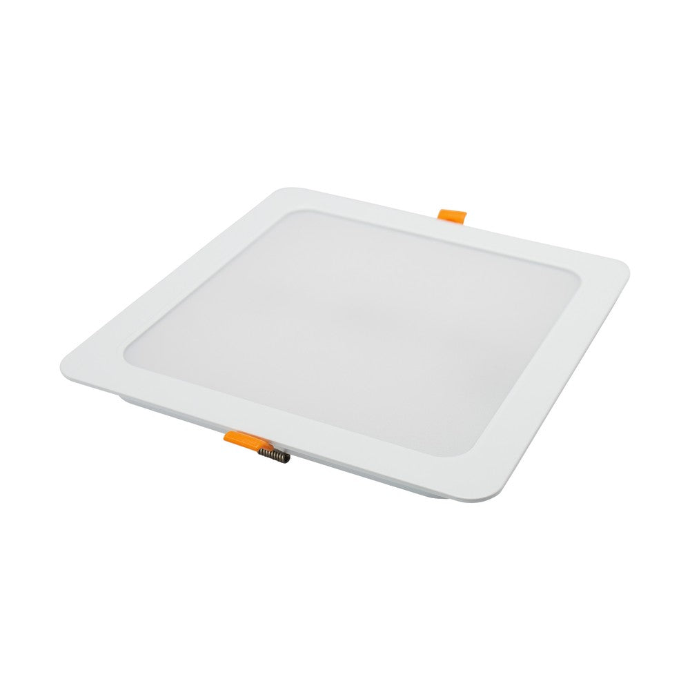 Spectrum 24W LED indbygningspanel til udendørs brug, hul: 19,5 x 19,5 cm, mål: 22 x 22 cm, 230V, IP54