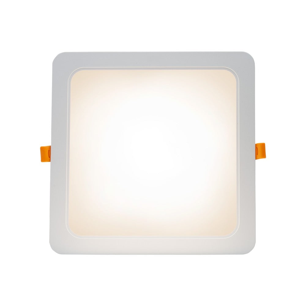 Spectrum 24W LED indbygningspanel til udendørs brug, hul: 19,5 x 19,5 cm, mål: 22 x 22 cm, 230V, IP54
