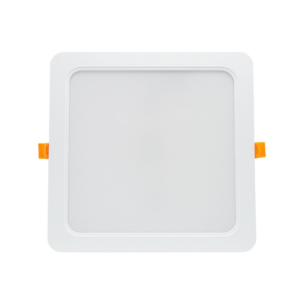 Spectrum 18W LED indbygningspanel - Hul: 14,5 x 14,5 cm, Mål: 17 x 17 cm, IP54 udendørs - 230V